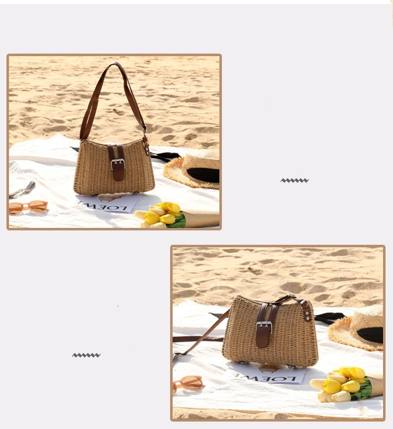 Versatile Crossbody Handmade Woven Bag For Women