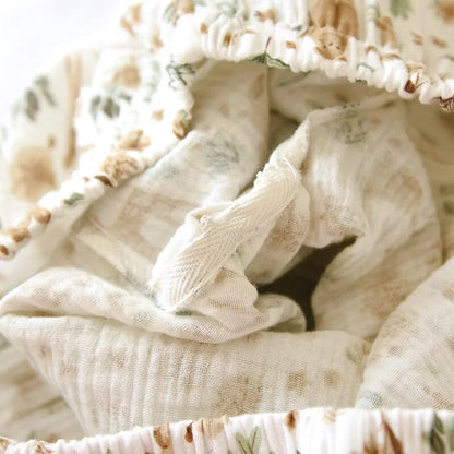 Floral Cotton Gauze Pajama Set