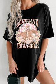 Graphic Round Neck Half Sleeve Oversize T-Shirt