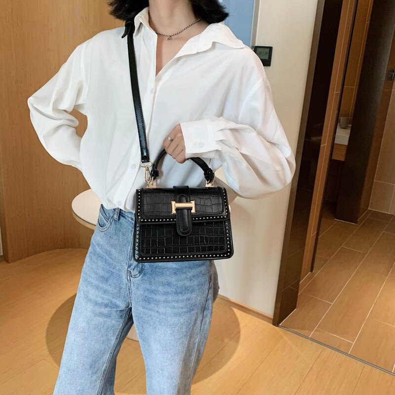 Stone Top Handle Bags