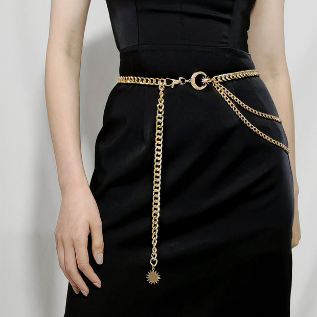 Woman Three-layer Metal Chain