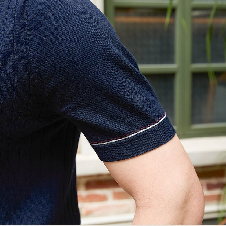 Men Soft Short-Sleeved Polo