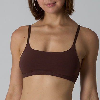 Cotton Scoop Bralette Home wireless bra