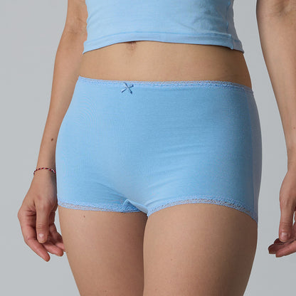 Cotton High-Waist solid color underwear