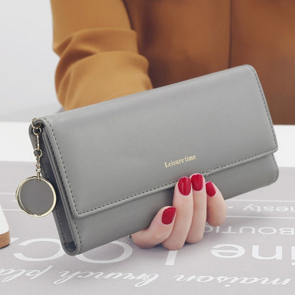 Women Multi-functional wallet Purse Fresh PU leather C