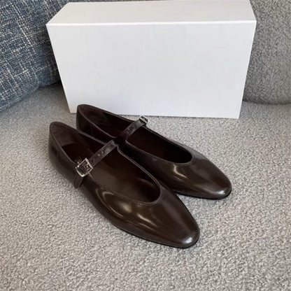 Shallow Mouth Pointed Toe Mary Jane sandals