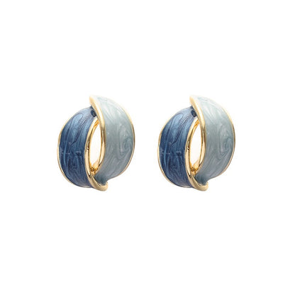 Blue stud earrings