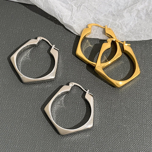 Modern Geometric Drop Earrings