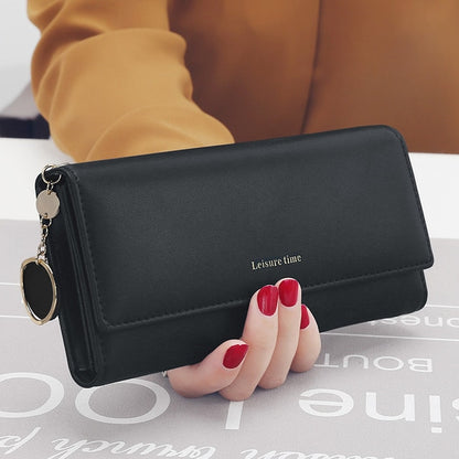 Women Multi-functional wallet Purse Fresh PU leather C