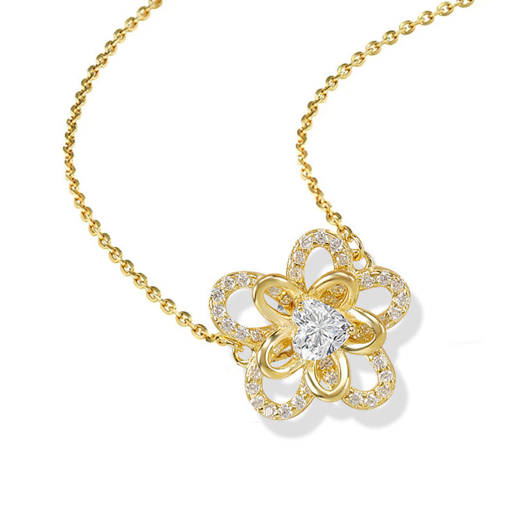 Woman Sunflower Necklace