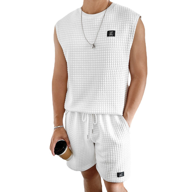 Men's Sport Sleeveless Two-piece Set