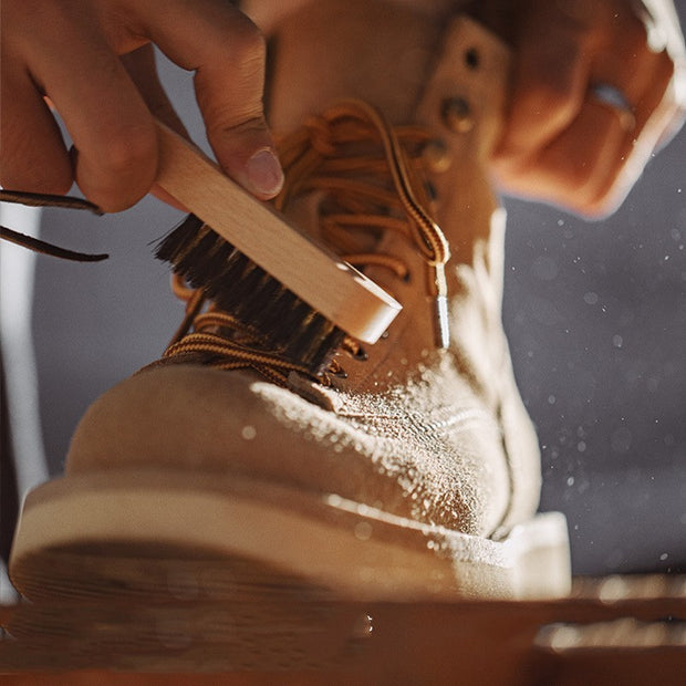 Retro Mid-top Suede Leather Boots