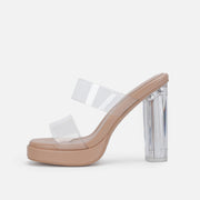 Women's Transparent Thick Heel Shoes