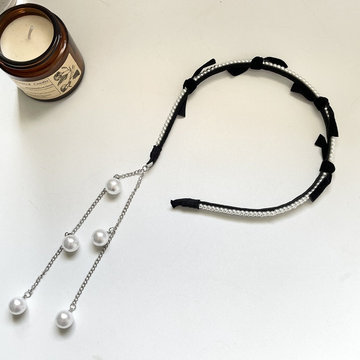 Women's vintage Pearl Hair Headband