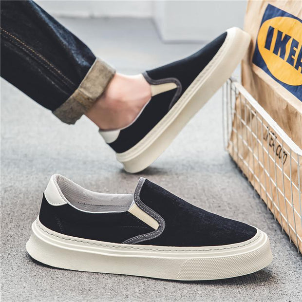 Summer Breathable Canvas Shoes Men