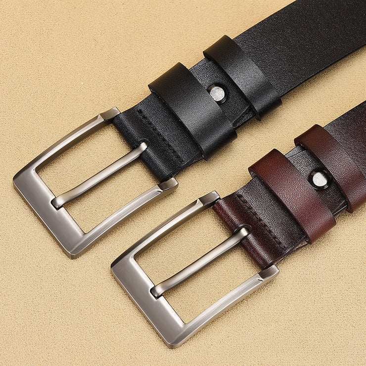 Simple Men's Leather Belt