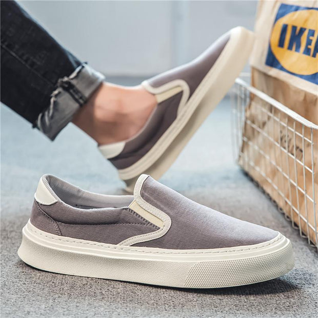 Summer Breathable Canvas Shoes Men