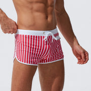 Sexy front pocket swim trunks