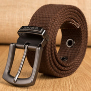 Men's Thick Woven Canvas Belt