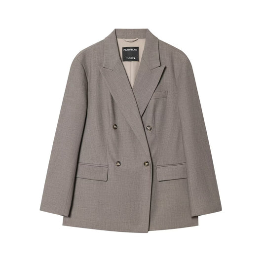 Commuting style double breasted suit+trousers