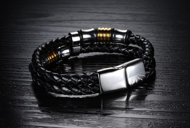 Men Knitted Magnetic Hand Bracelet