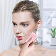 Woman Rolling Face Massager