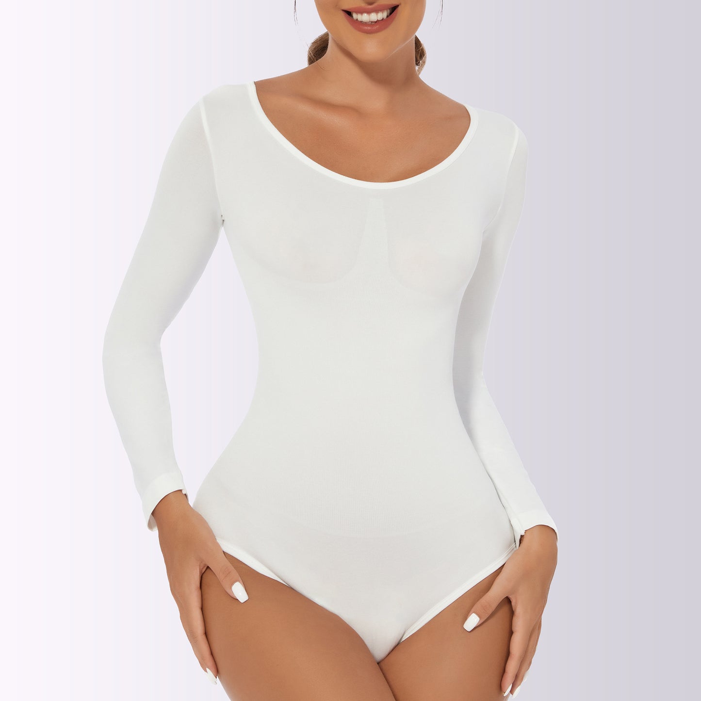Long Sleeve Bodysuit – Waist & Hip Control