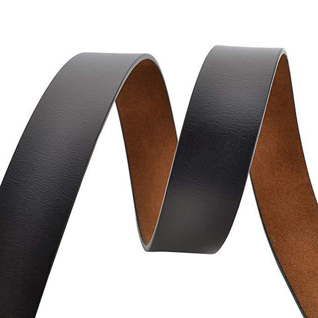 Casual wild two-layer leather belt