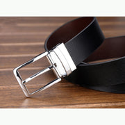 Men's simple rotating buckle belt