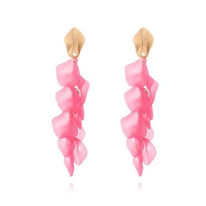 Tassel exaggerate earrings