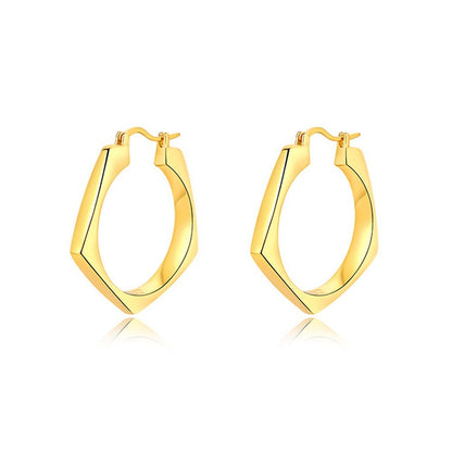 Modern Geometric Drop Earrings