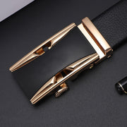 Men's Soft Leather Belt With Automatic Buckle