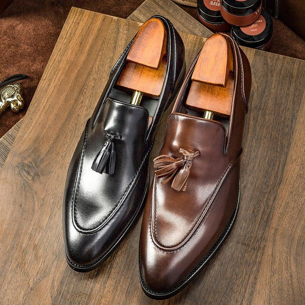 Men Tassel Leather Shoes