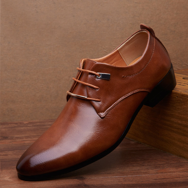 Simple Leather Dress Shoes for Men