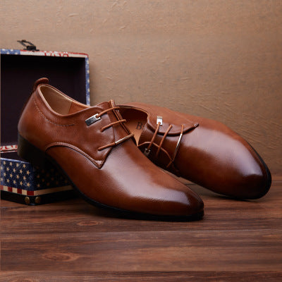 Simple Leather Dress Shoes for Men