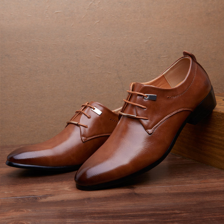 Simple Leather Dress Shoes for Men