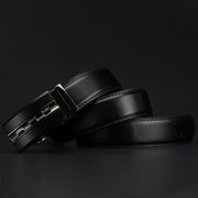 Men two-layer leather belt