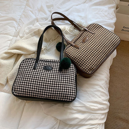 Commuter Houndstooth  Bag