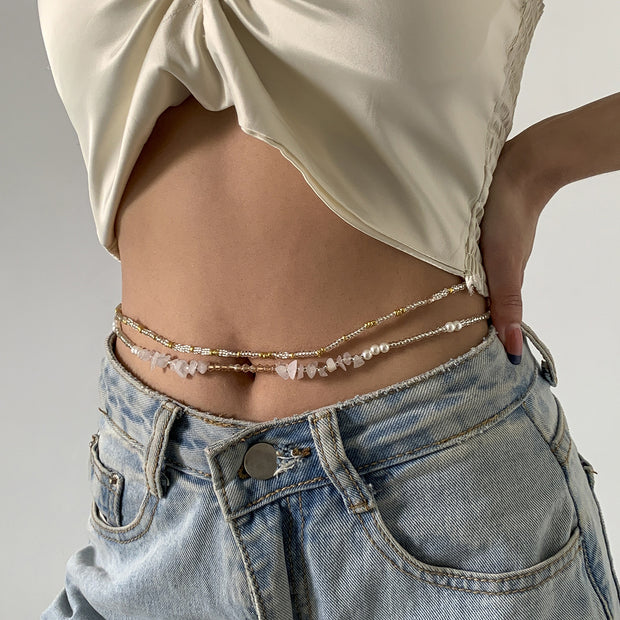 Women's Simple Beaded Waist Chain