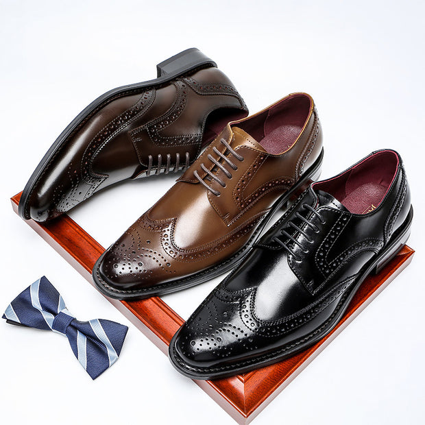 Men Dress British Style Leather Shoes