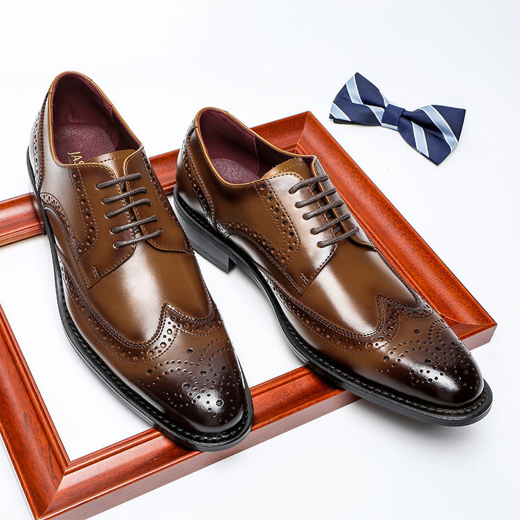 Men Dress British Style Leather Shoes