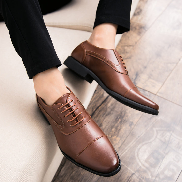 men's Business Dress Retro Oxford Leather Shoes