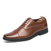 men's Business Dress Retro Oxford Leather Shoes