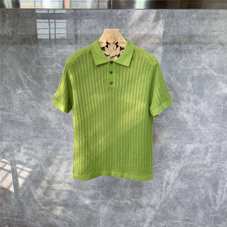 High-end Knitted Short-sleeved Polo Shirt