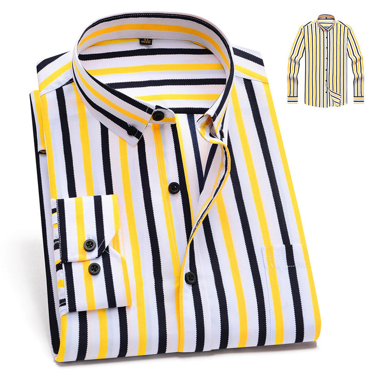 Vertical Stripes Shirt Men