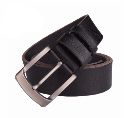 High-end Cow Leather Pin Buckle Belt Men