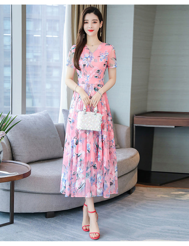 Woman Long Floral Dress