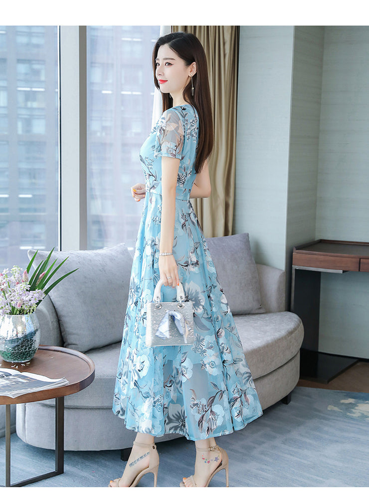 Woman Long Floral Dress