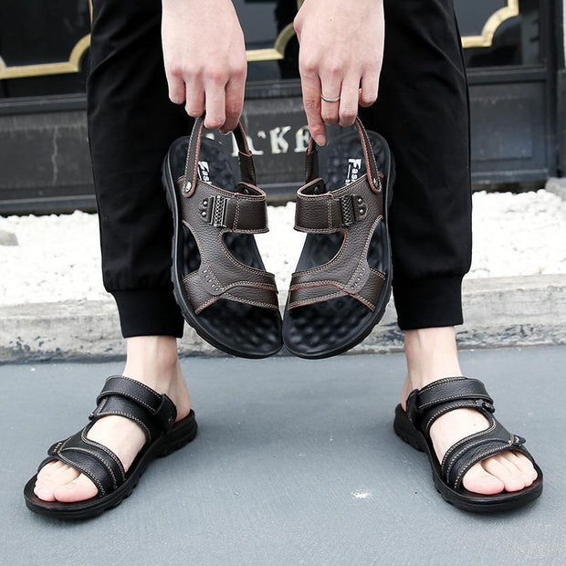 Summer New Style Leather With Rubber Sole Sandals