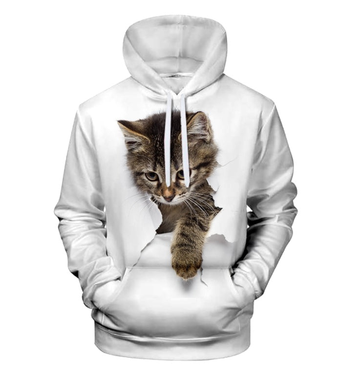 men Cute cat Hoodie